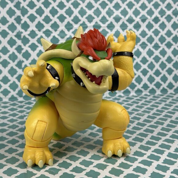 Super Mario Bros. Movie Bowser Action Figure Lights Up 7” - Picture 1 of 11
